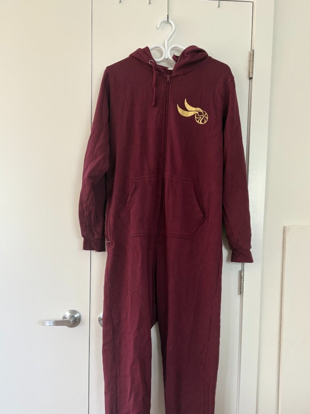 Maroon and Gold Harry Potter Adult Onesie